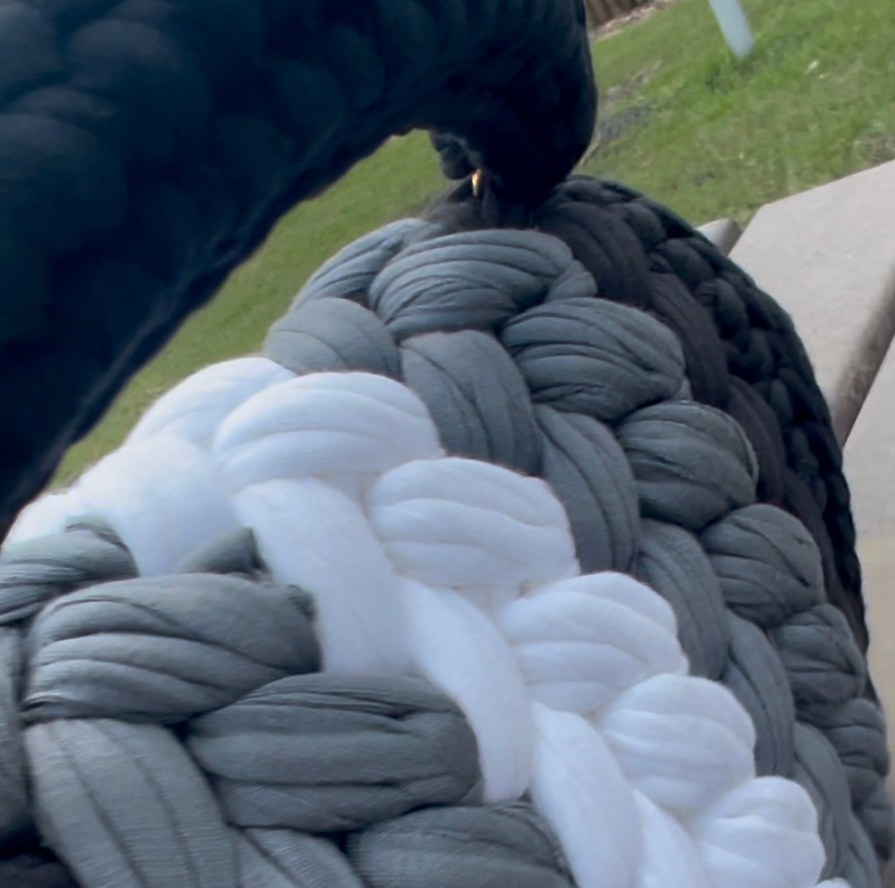 Hand-Woven Crochet Shoulder Bag