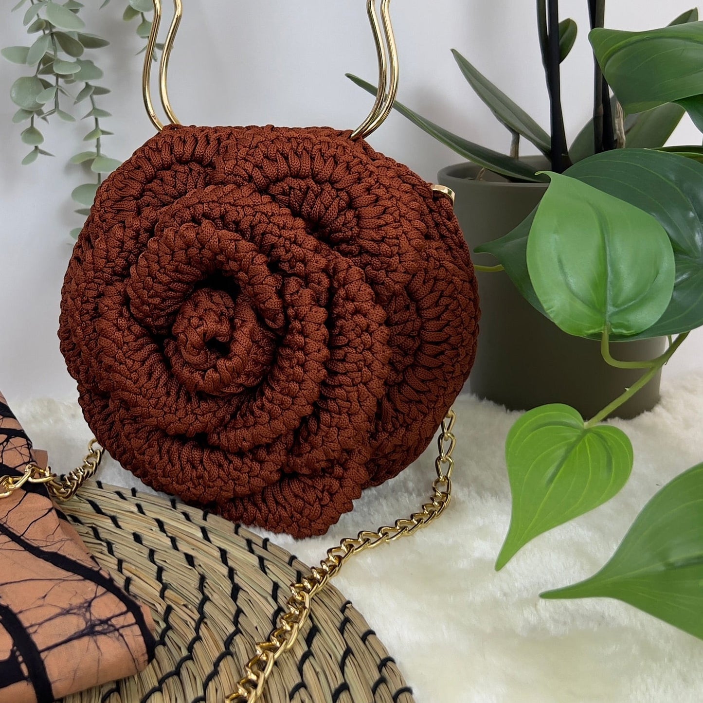 Amber Rose Crochet Bag