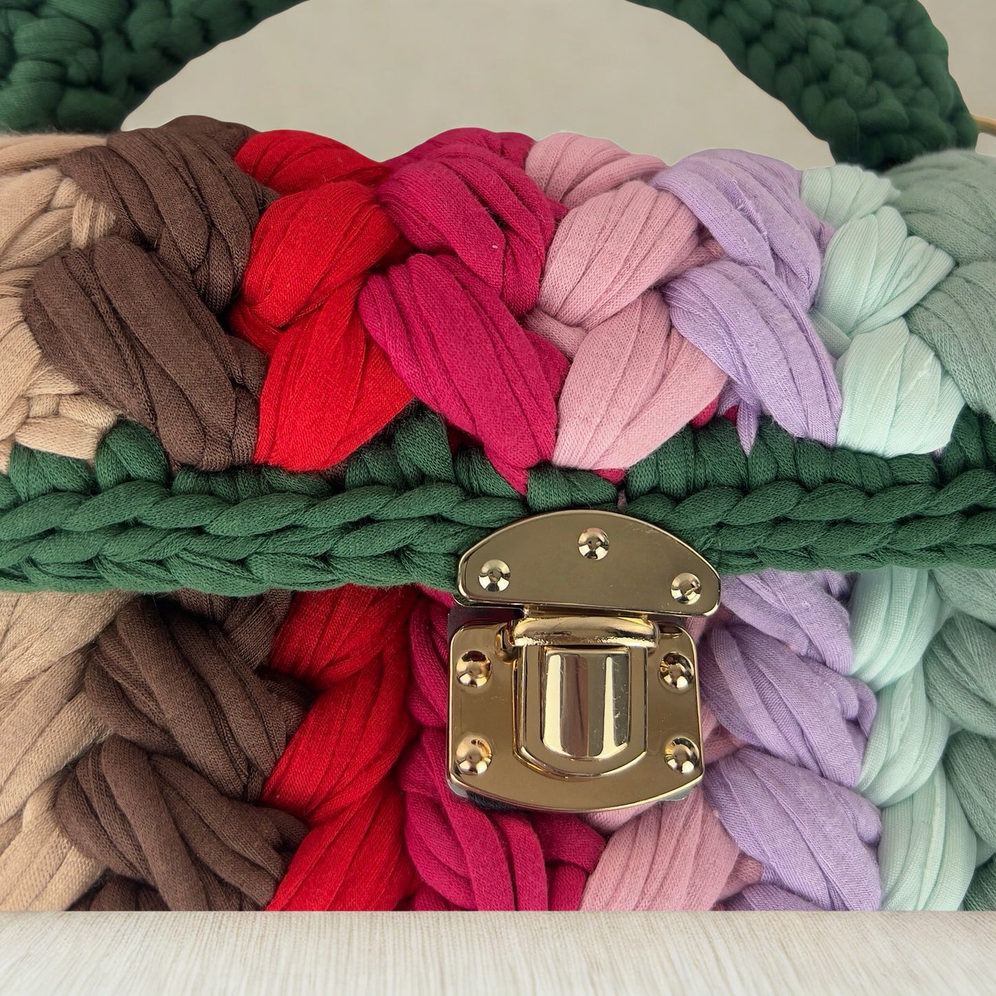 Veyaro Handmade Crochet Clutch Shoulder Handbag