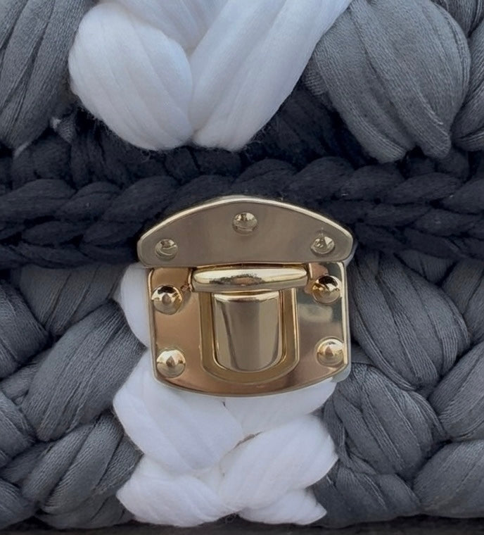 Hand-Woven Crochet Shoulder Bag