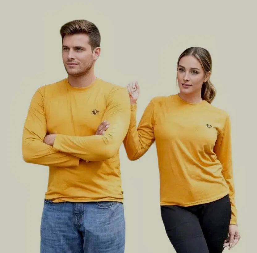 Veyaro Heavyweight Long Sleeve T-Shirt | 100% Premium Cotton Veyaro