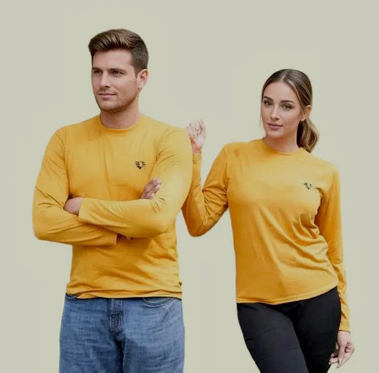 Veyaro Heavyweight Long Sleeve T-Shirt | 100% Premium Cotton Veyaro