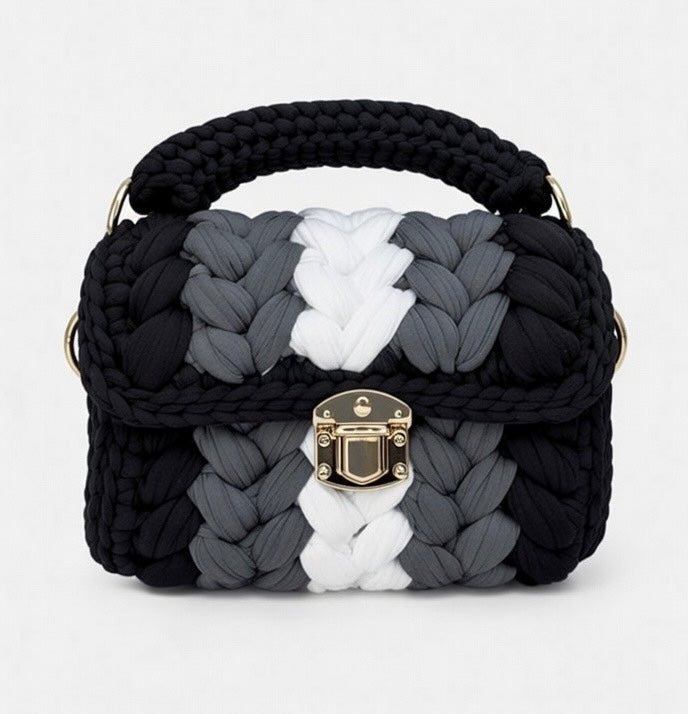 Hand-Woven Crochet Shoulder Bag