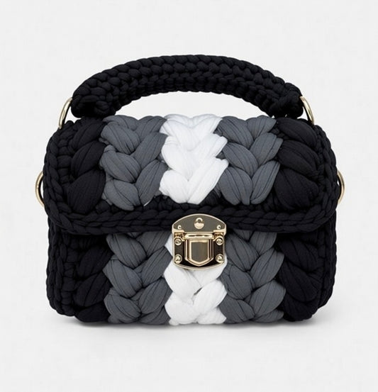 Hand-Woven Crochet Shoulder Bag