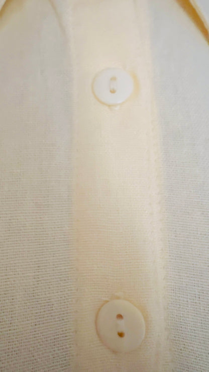 Elodie Linen-Blend Shirt Dress - Butter Yellow / Maxi Shirt Dress with Tie Belt