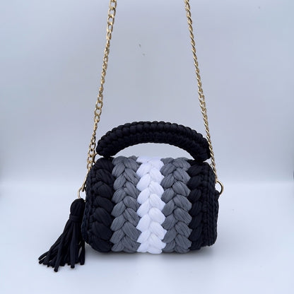 Hand-Woven Crochet Shoulder Bag