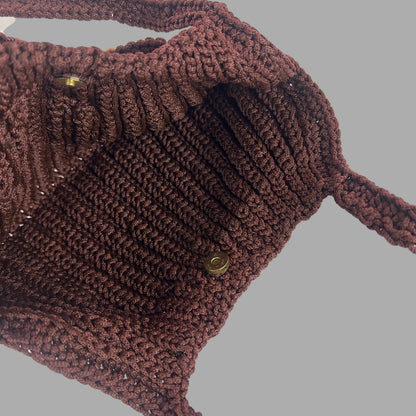 Handwoven Crochet Bow tote