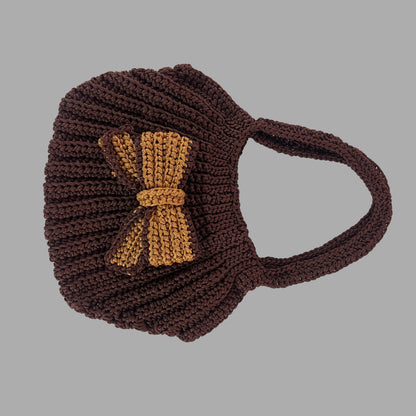 Handwoven Crochet Bow tote