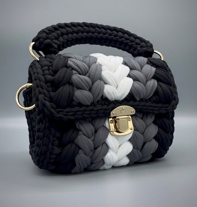 Hand-Woven Crochet Shoulder Bag