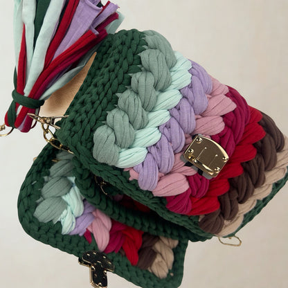 Veyaro Handmade Crochet Clutch Shoulder Handbag