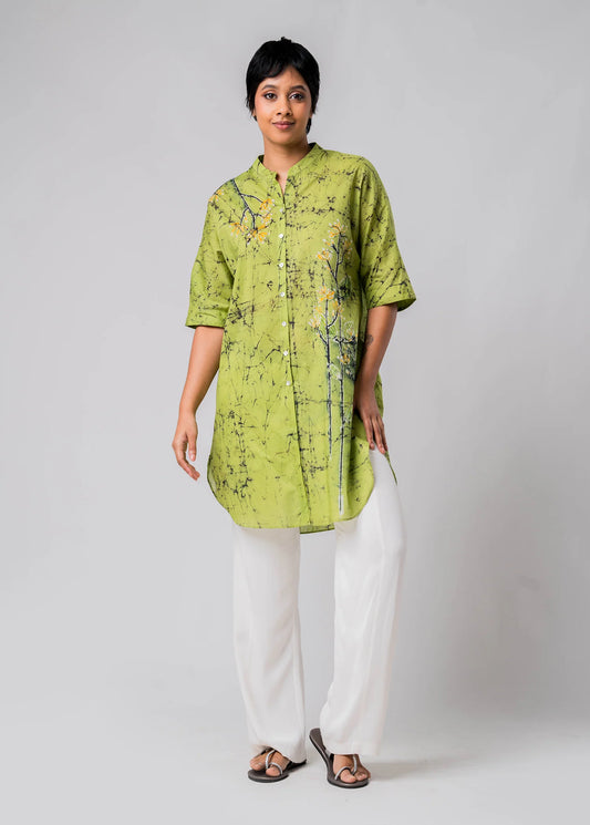 Midnight Mirage Batik Shirt