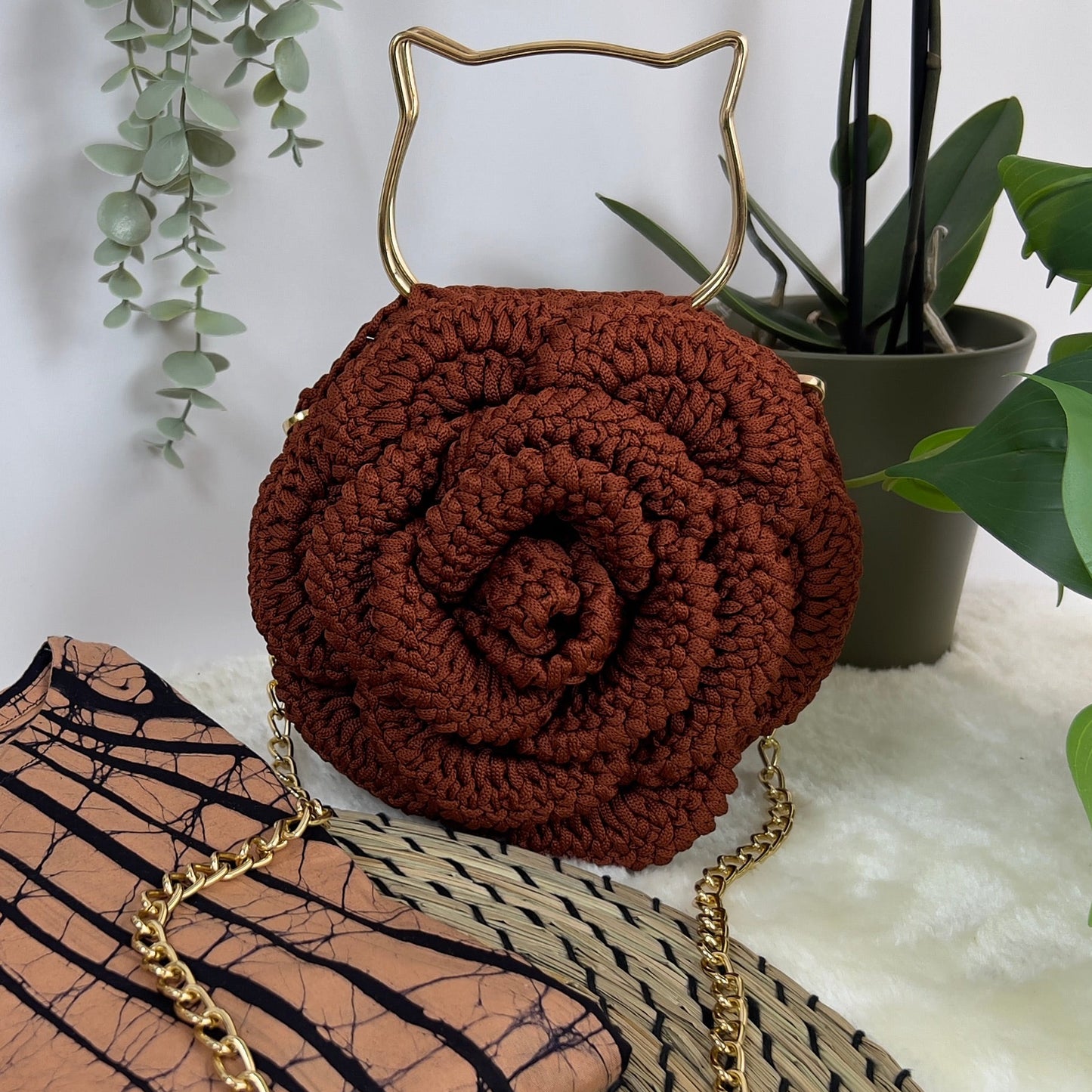 Amber Rose Crochet Bag