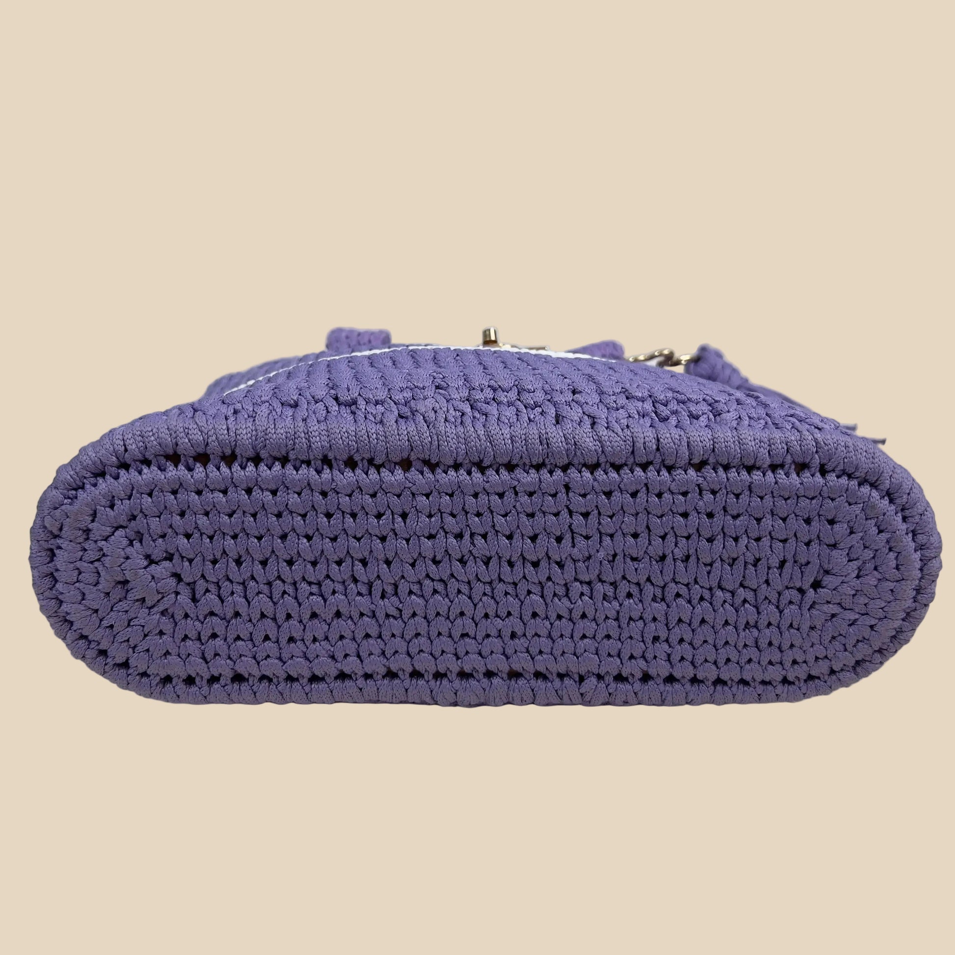 Handcrafted Crochet Shoulder Bag – Lavender Purple - Veyaro