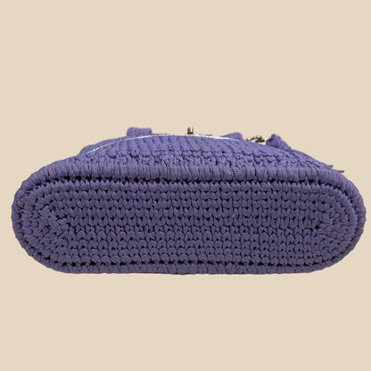 Handcrafted Crochet Shoulder Bag – Lavender Purple - Veyaro