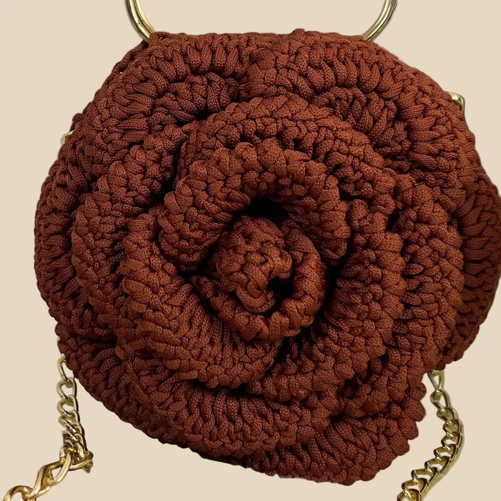Handmade-Amber Rose Crochet Bag Veyaro UK