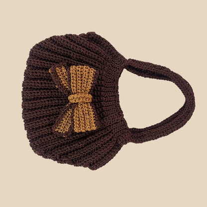 Handwoven Crochet Bow tote Veyaro